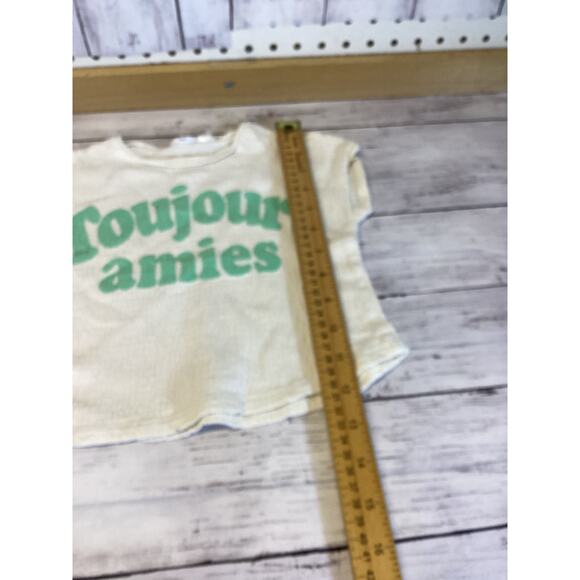 Infants White "Toujours amies" T-Shirt 9-12 Months - Picture 2 of 4